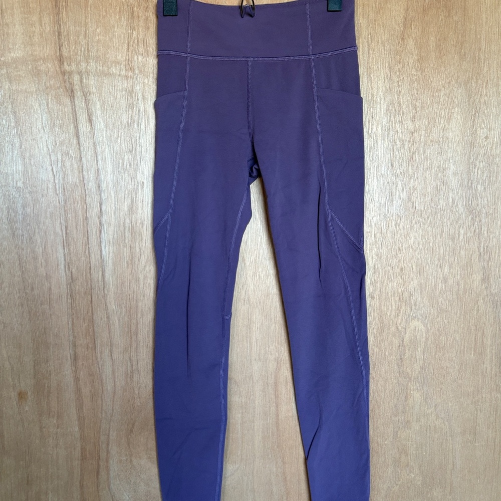 Athleta Girl High Rise Stash Your Treasures Tight Lavender Purple Leggings L/12
